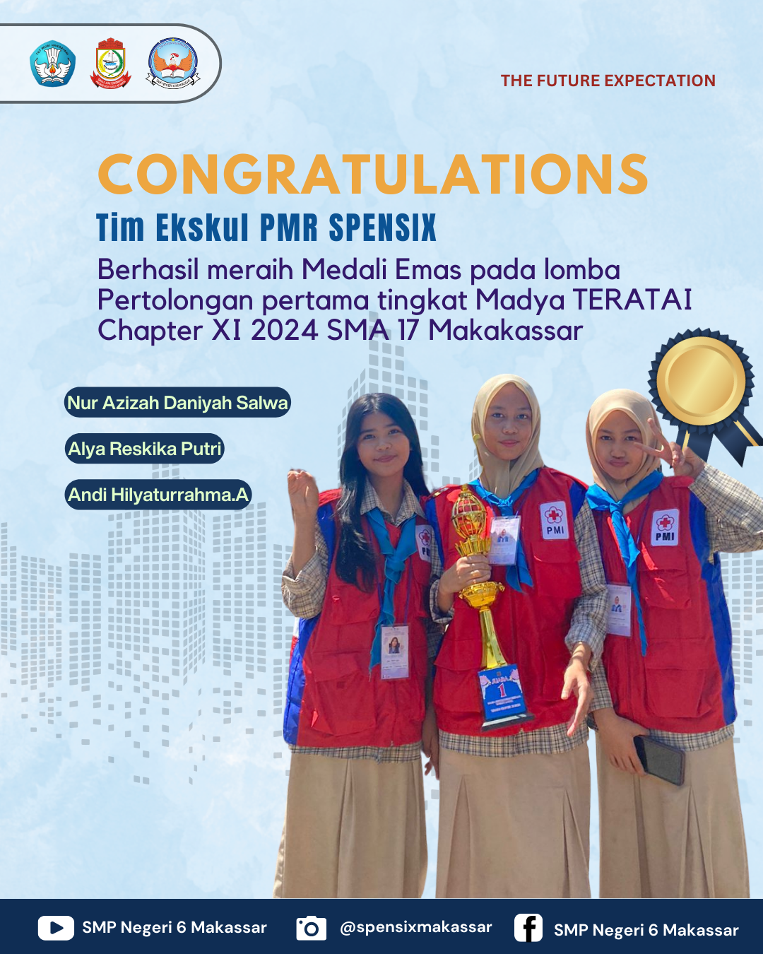 Juara 1 lomba Pertolongan pertama tingkat Madya TERATAI Chapter XI 2024 
