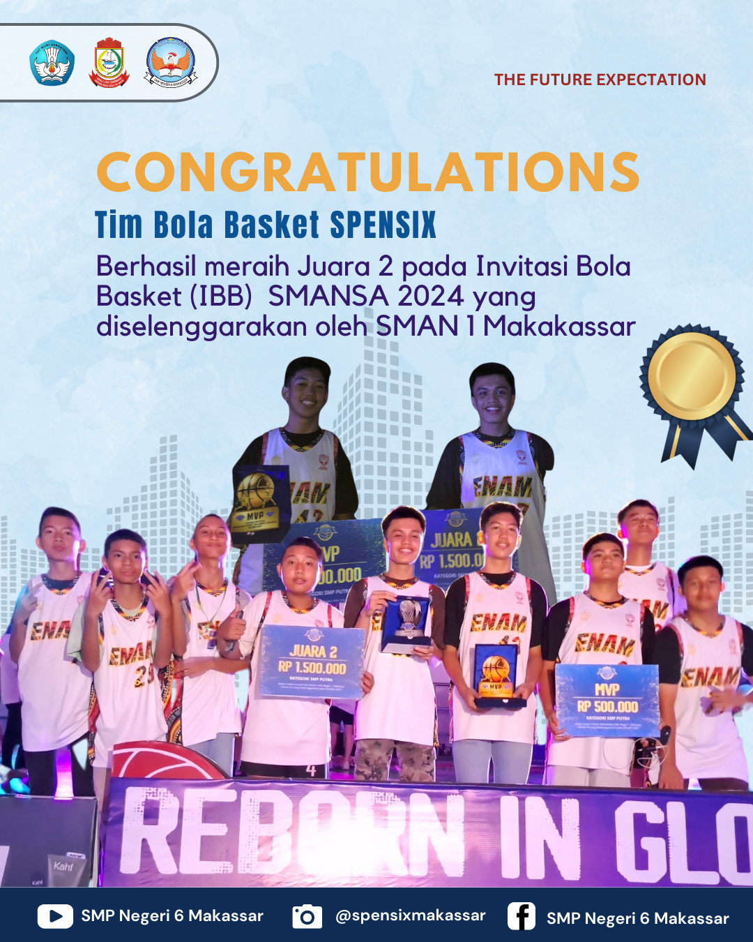  Juara 2 pada Invitasi Bola Basket (IBB)  SMANSA 2024 