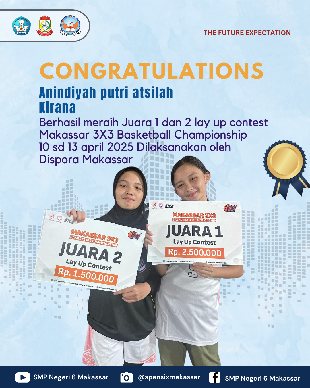  Juara 1 lay up contest Makassar 3X3 Basketball Championship  