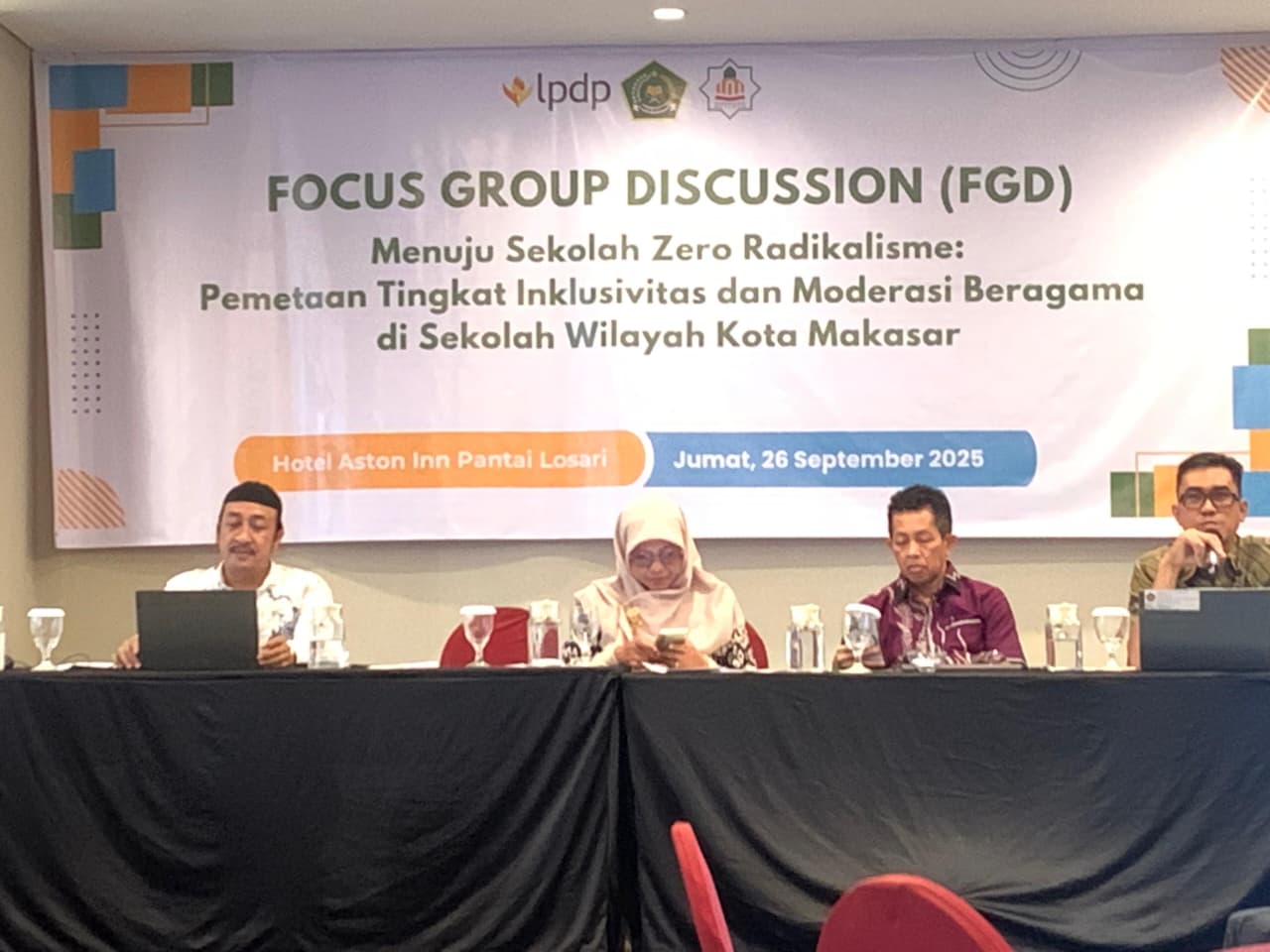 SMP Negeri 6 Makassar Ikuti Focus Group Discussion LPDP–UIN Mataram tentang Kerukunan Beragama