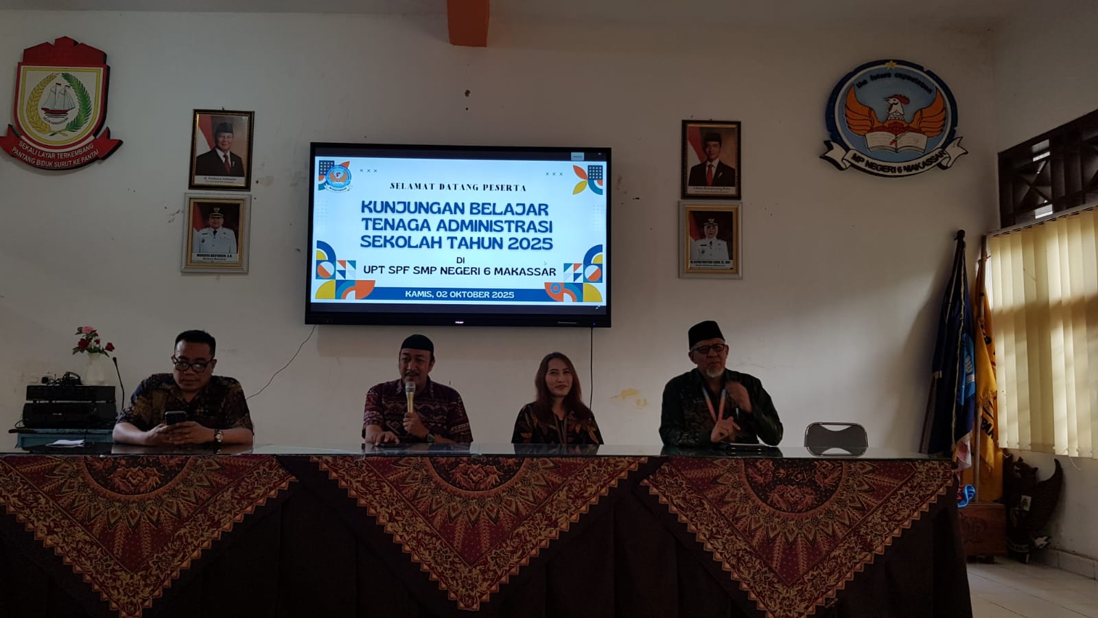 SMP Negeri 6 Makassar Terima Kunjungan Peserta Diklat Tenaga Kependidikan