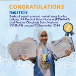 Juara 1 Lomba Bidang IPA Festival Sains Nasional (FESANAS)